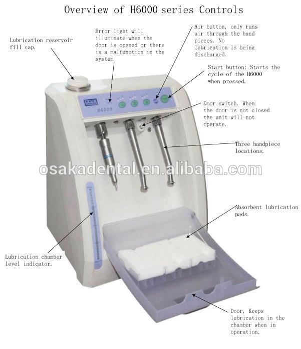 TPC Brand dental handpiece turbine cleaning and lubrication oil system
