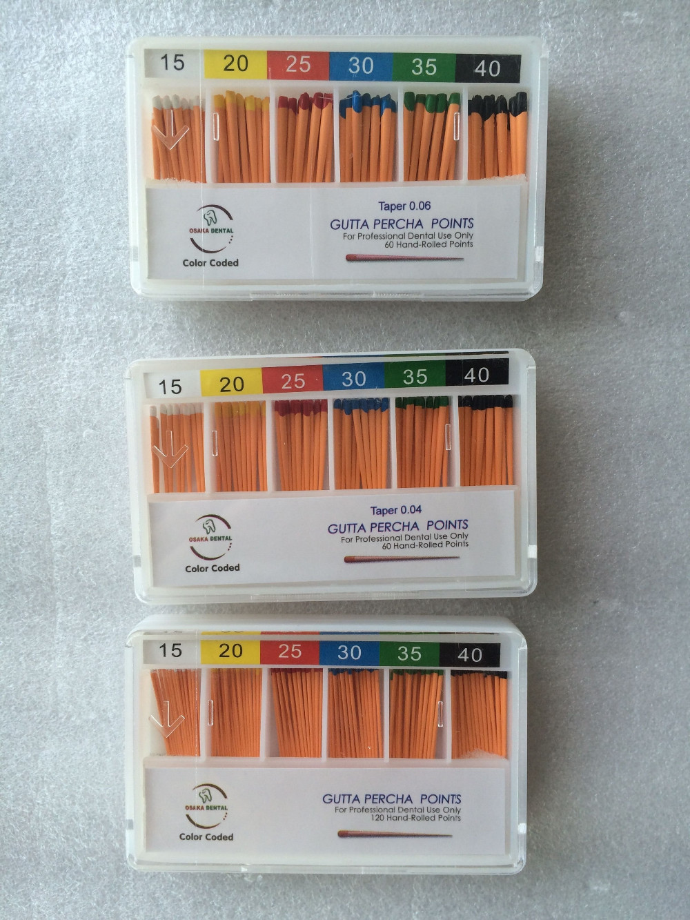 Osakadental Gutta Percha Points 06 taper /dental material/orthodontic material