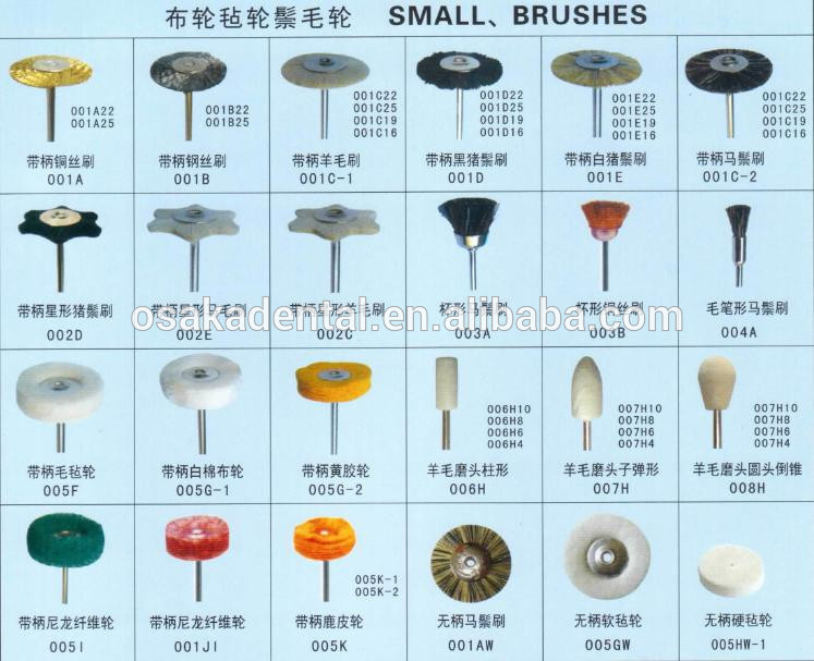 Dental polish Brushes with Handle