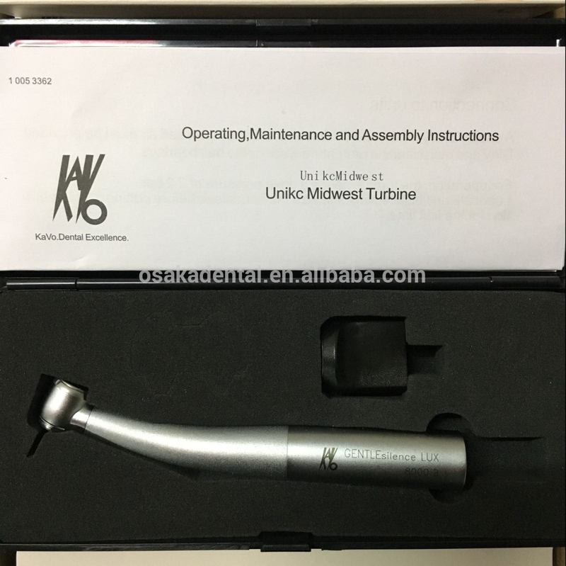 Push Button Turbine Fiber Optic Turbine Handpiece without Coupling