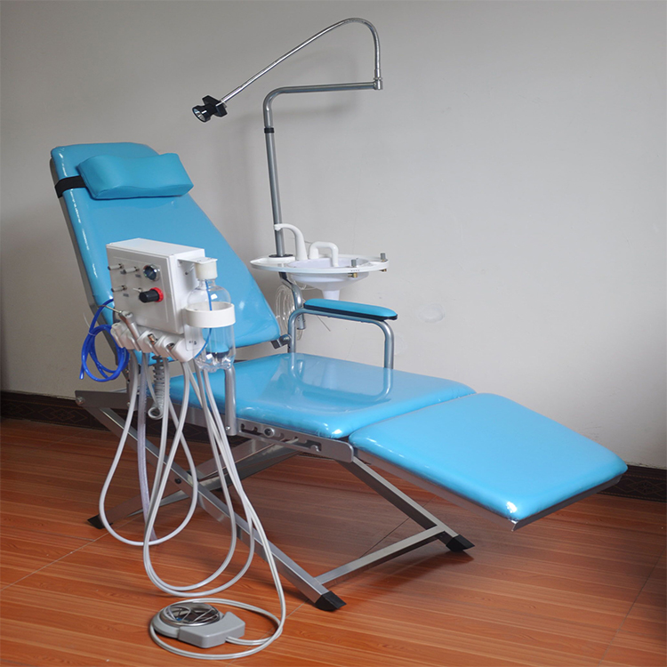 Portable Folding Dental Chair Mobile Unit with LED Light - Buy portable ...