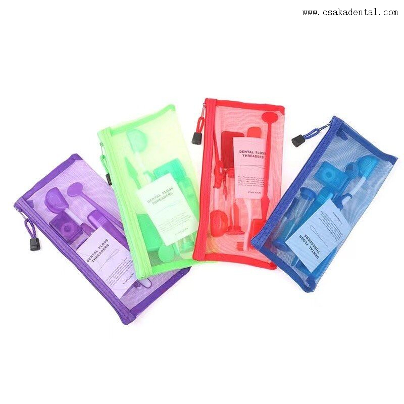 Dental Orthodontic Kit with Brush And Mirror in Nylon Mesh Bag Buy Dental Orthodontic kit