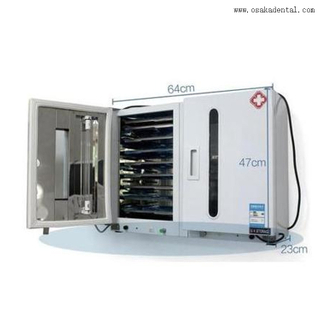 Dental 27L UV Steam Sterilizer two door with 20 stainless tray 