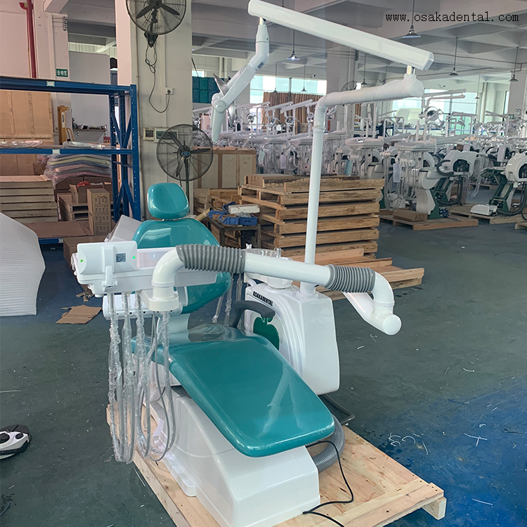 Dental chair with strong arm and dental air compressor and dental handpiece Buy dental chair