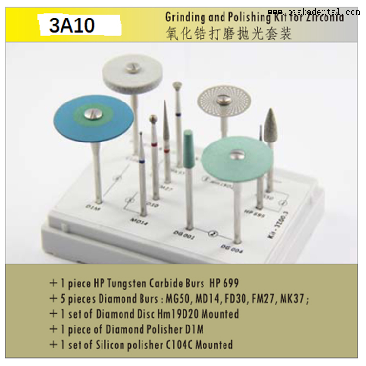 Dental Zirconia Grinding And Polishing Kit Buy Dental Zirconia
