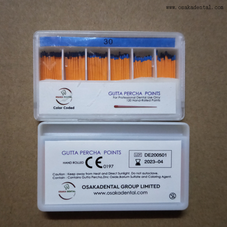 Dental Orthodontic Filling Material 02taper Gutta Percha Points Buy