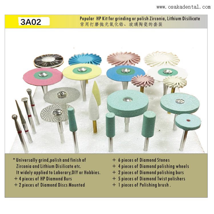 Popular HP Kit for Grinding Or Polish Zirconia 3A02 Buy Popular HP