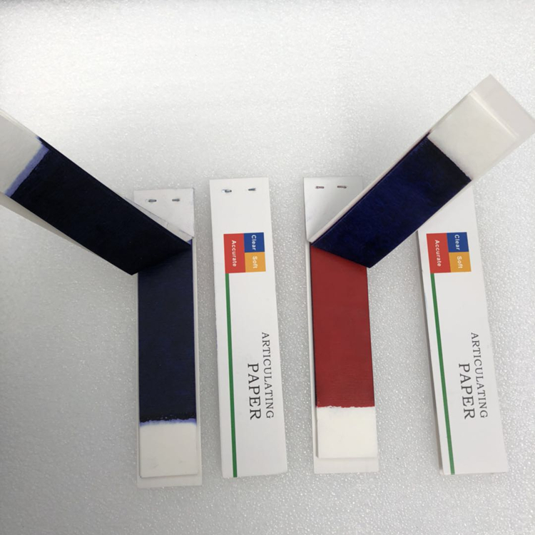 A Dental Articulating Paper Red and Blue Thick and Thin