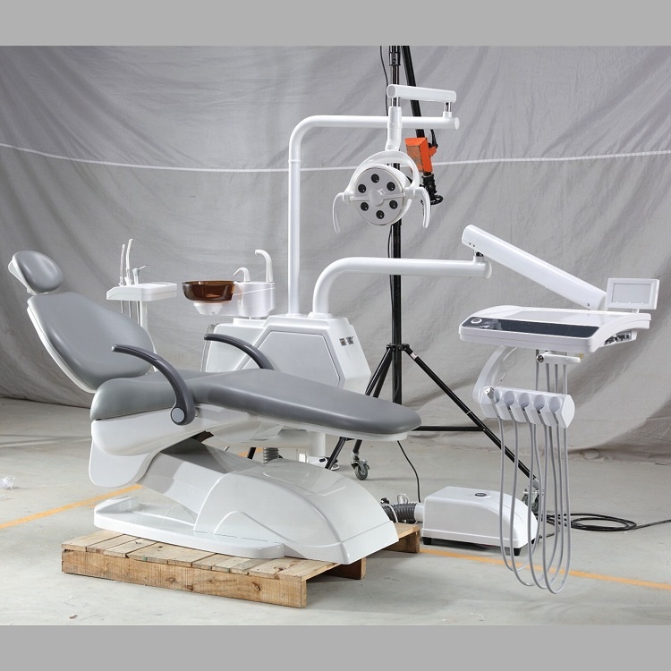 cheap dental chair with 6 LED light,Multifunction foot pedal and Touch